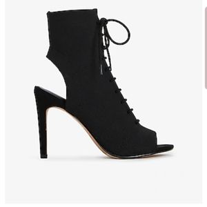 NWT Express sock heeled booties
